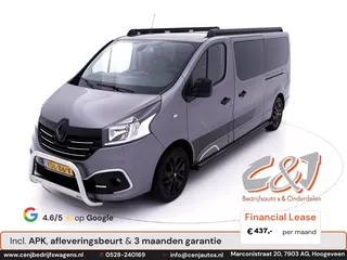 Renault Trafic 1.6 dCi T29 L2H1 Dubbele cabine limited ac navi cruise leder bomvol lease 437,- p/md
