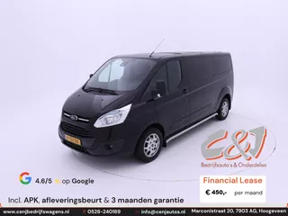 Ford Transit Custom 290 2.2 TDCI L2H1 Trend Dubbele Cabine cruise navi lease 450,- p/md