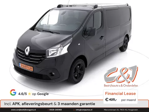 Renault Trafic 1.6 dCi T29 L2H1 Dubbele Cabine Luxe airco cruise navi lease 425,- p/md