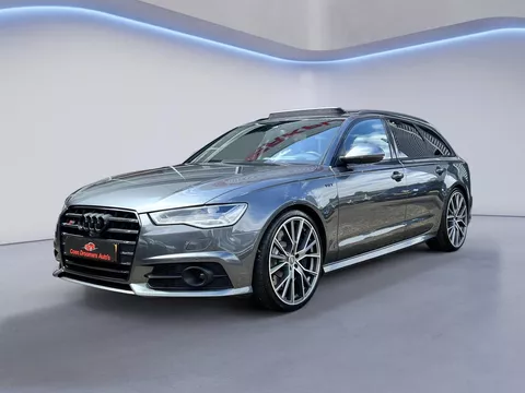 Audi S6 Avant 4.0 TFSI Pro Line Plus 540PK/B&amp;O/Pano/360cam/Adapt. Cruise Contr./Head-up/Valcona Leder Supersportstoelen/HomeLink/Elektr. Klep/Trekhaak/21''LMV/Carbon/(MET GARANTIE*)