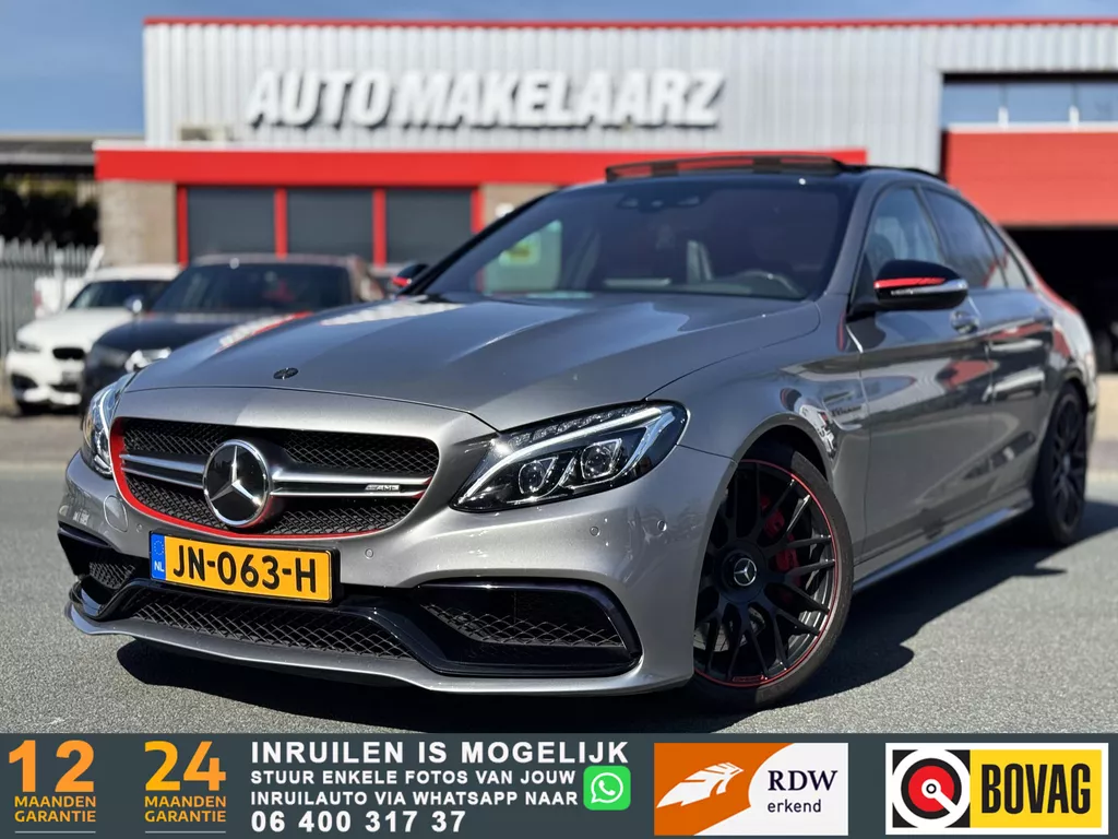 Mercedes-Benz C-klasse AMG 63 S Edition 1|UNIEK|NAP|HUD|MEMORY