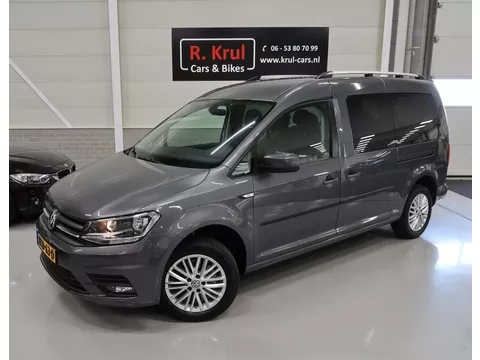 Volkswagen Caddy Maxi 1.4 TSI DSG Automaat 7 persoons ACC ECC App connect Cruise Control Airco Navigatie Multifunctioneel stuur Extra getint glas Sportvelgen Dealer onderhouden Nieuwstaat