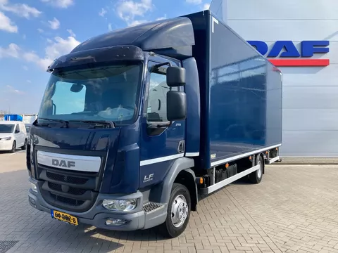 DAF LF 210 Day Cab, Plywood Box, Zijdeur, Laadklep