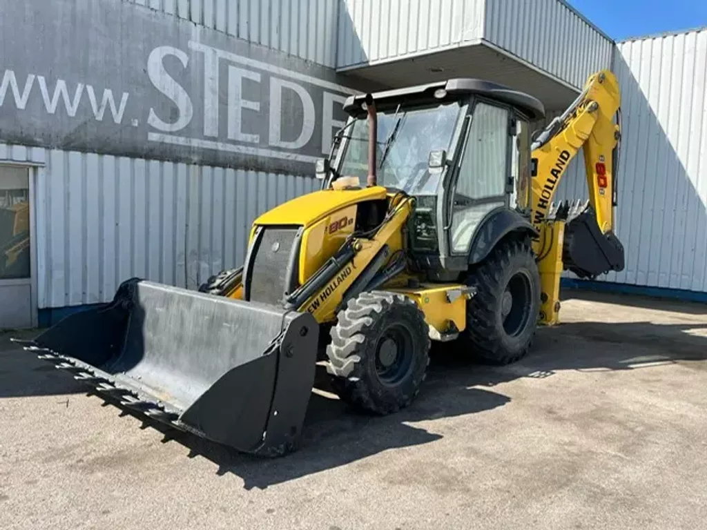 New Holland B80B , 4x4 , Backhoe Loader , 4 in1 bucket