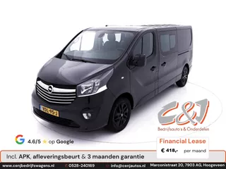 Opel Vivaro 1.6 CDTI L2H1 Dubbele Cabine innovation leder navi cruise 145 pk lease 418,- p/md
