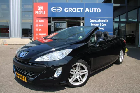 Peugeot 308 CC 1.6 THP Noir &amp; Blanc Airco Leer Navi Dealer onderhouden VOL!!!!!