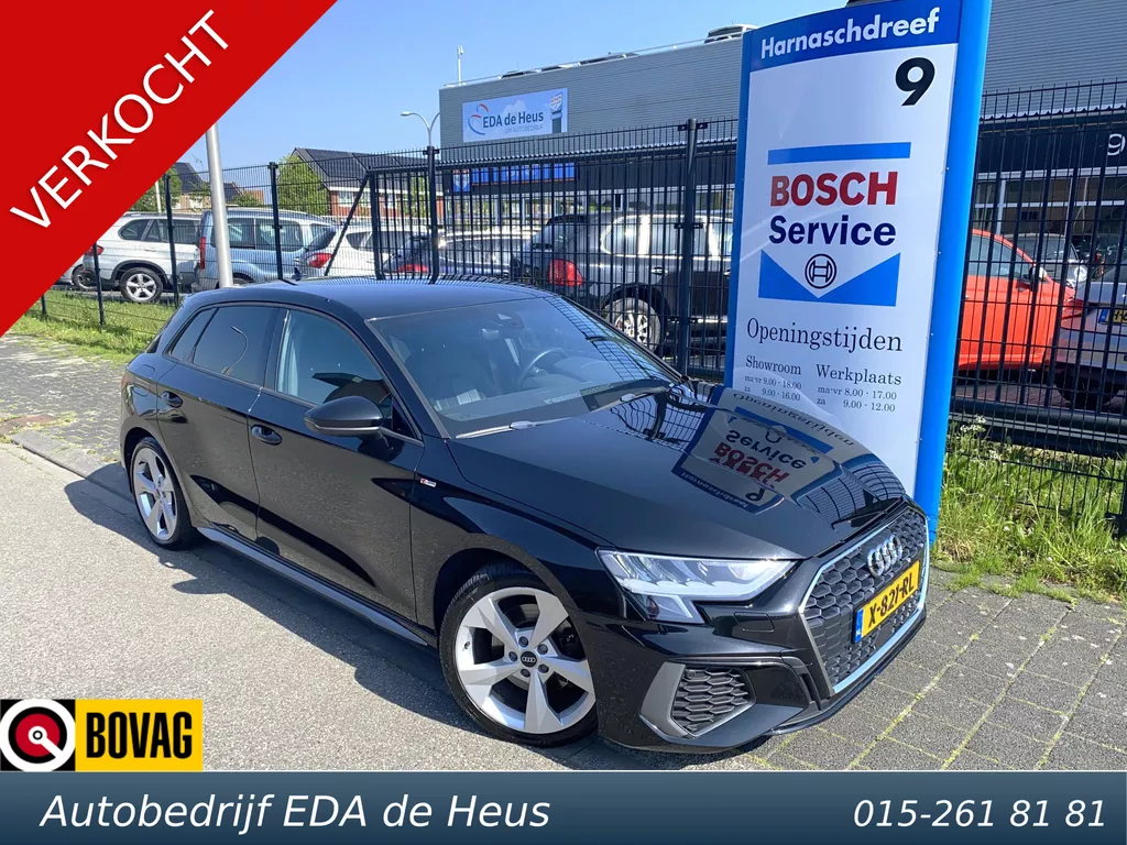 Audi A3 Sportback 35 TFSi S-Tronic S-line Edition One met o.a. leer, navi, S-Line, LED, Park Assist, stoelverwarming, etc.