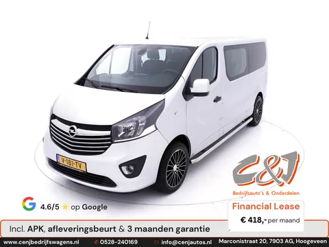 Opel Vivaro 1.6 CDTI L2H1 Dubbel Cabine Sport bi-turbo airco navi cruise 418,- p/md