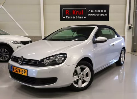 Volkswagen Golf Cabriolet 1.2 TSI BMT Airco-ECC PDC App connect Stoelverwarming LMV Cruise control Boekjes Windscherm Zeer nette auto, lage km.stand