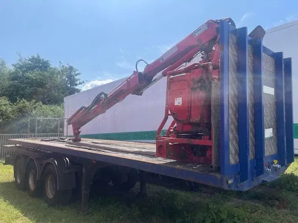 Diversen Corus Hiab Roller 100 F2 kraan,kran,crane,dzwig,manipilator,Deutz engine 2, stenentrailer, slider,