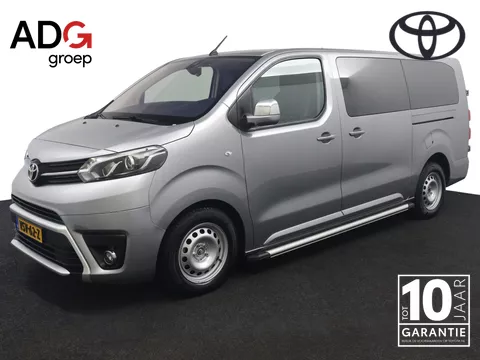 Toyota Proace Dubbele Cabine Dubbele Cabine 2.0 D-4D 177pk Prof Automaat | Zomerwielen op Lichtmetalen Velgen aanwezig | Lederen Bekleding | Trekhaak | Navigatie | Parkeercamera | 2 Schuifdeuren |