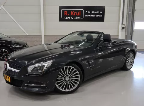 Mercedes-Benz SL-klasse 350 Cabrio Panoramadak H&amp;K Leer Nekverwarming Camera 19 inch Massage Stoelverkoeling Sportstoelen Nieuwstaat Dealer onderhouden PDC
