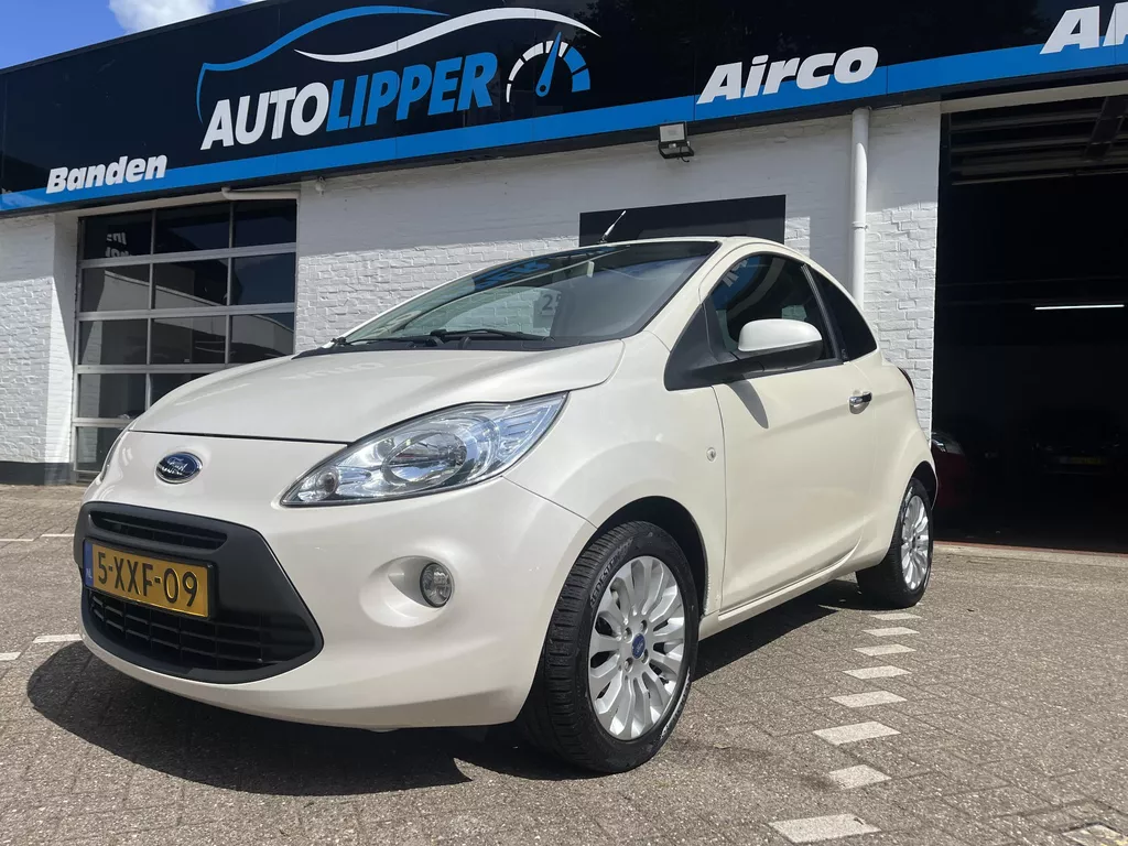 Ford Ka 1.2 Metal start/stop /Nieuwe apk bij aflevering/Parelmoer/Lm velgen/Panorama raam