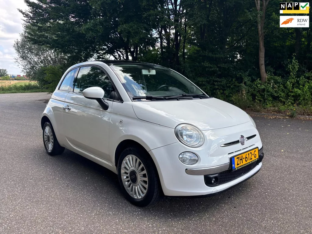 Fiat 500 1.2 Bicolore | Pano dak | Airco | APK 05-2026