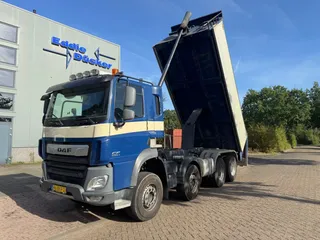 DAF CF 460 EURO 6 8X4 / STEEL SUSPENSION / MEILLER KIPPER